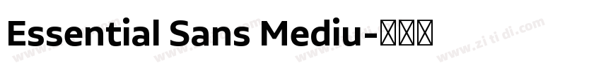 Essential Sans Mediu字体转换